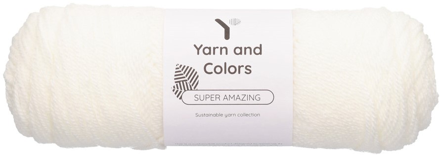 Super Amazing 001 White Yarn and Colors